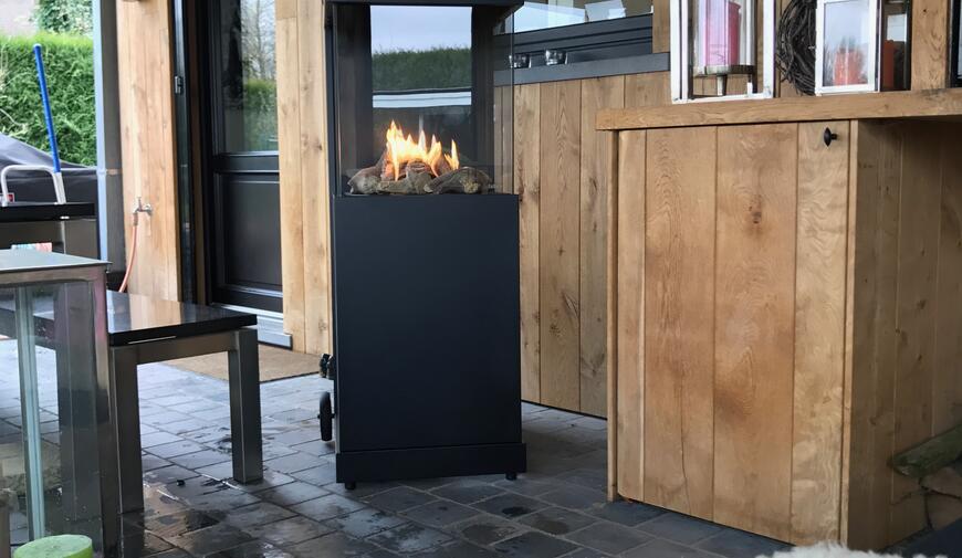 Tuinhaard op gas