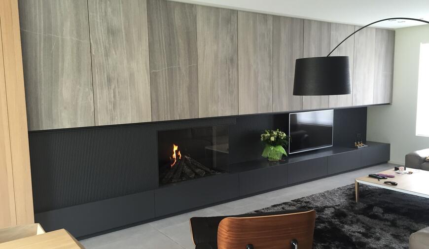 Haardwand met gashaard Cosyflame
